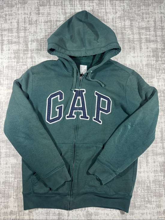 GAP Other - GAP Teal Hooded Full-Zip Jacket with Logo 25X20.5 PTP SZ S UNISEX *Read descript